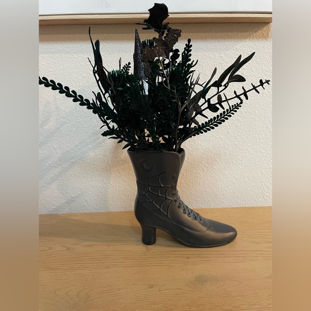 Hyde and EEK! Boutique™ 15" Large Faux Creepy Artificial
Witch Boot Plant